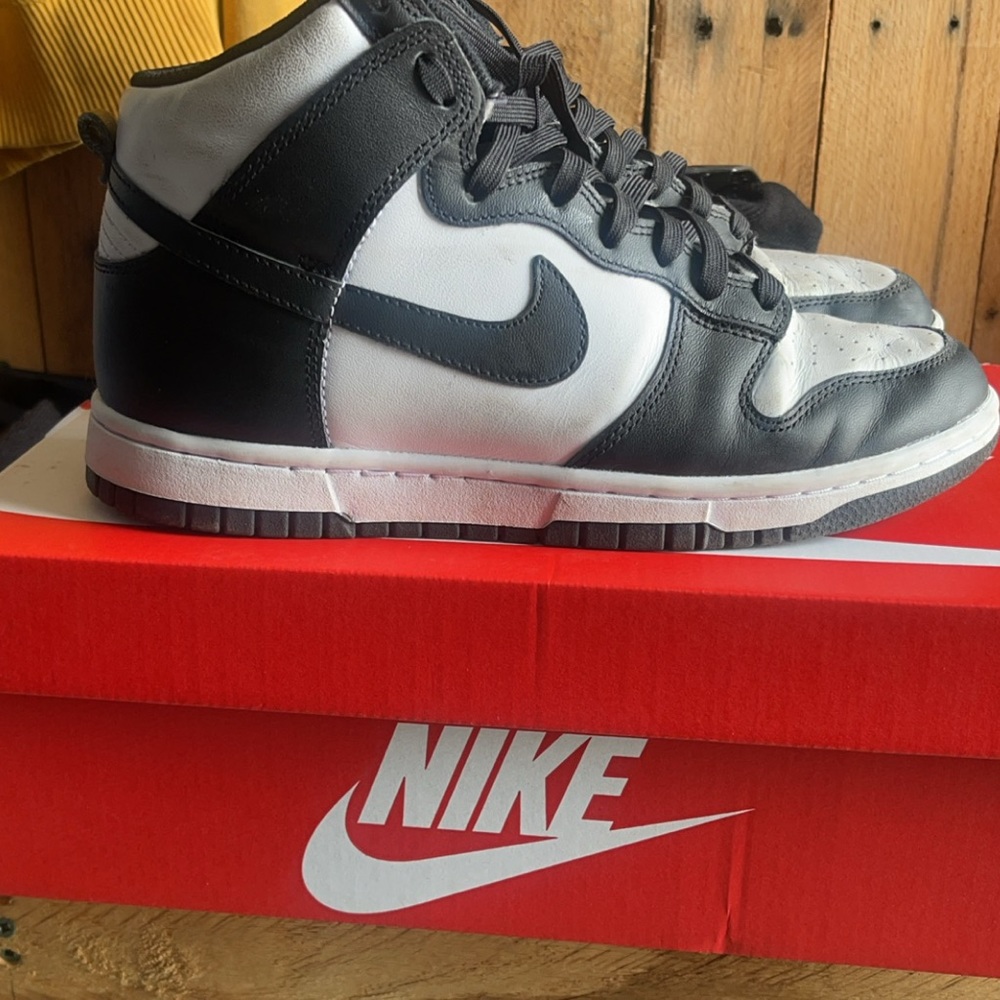 Nike panda dunks high top
